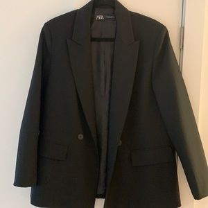 Zara oversized black blazer